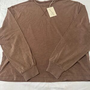 Brown Long Sleeve Women’s Shirt